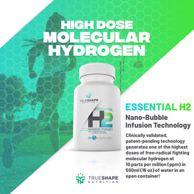 TrueShape Nutrition Tablettes H2 sur un fond blanc