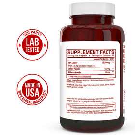 Truevantage Nutrition Extrait de Cerise Acide capsules ouvertes