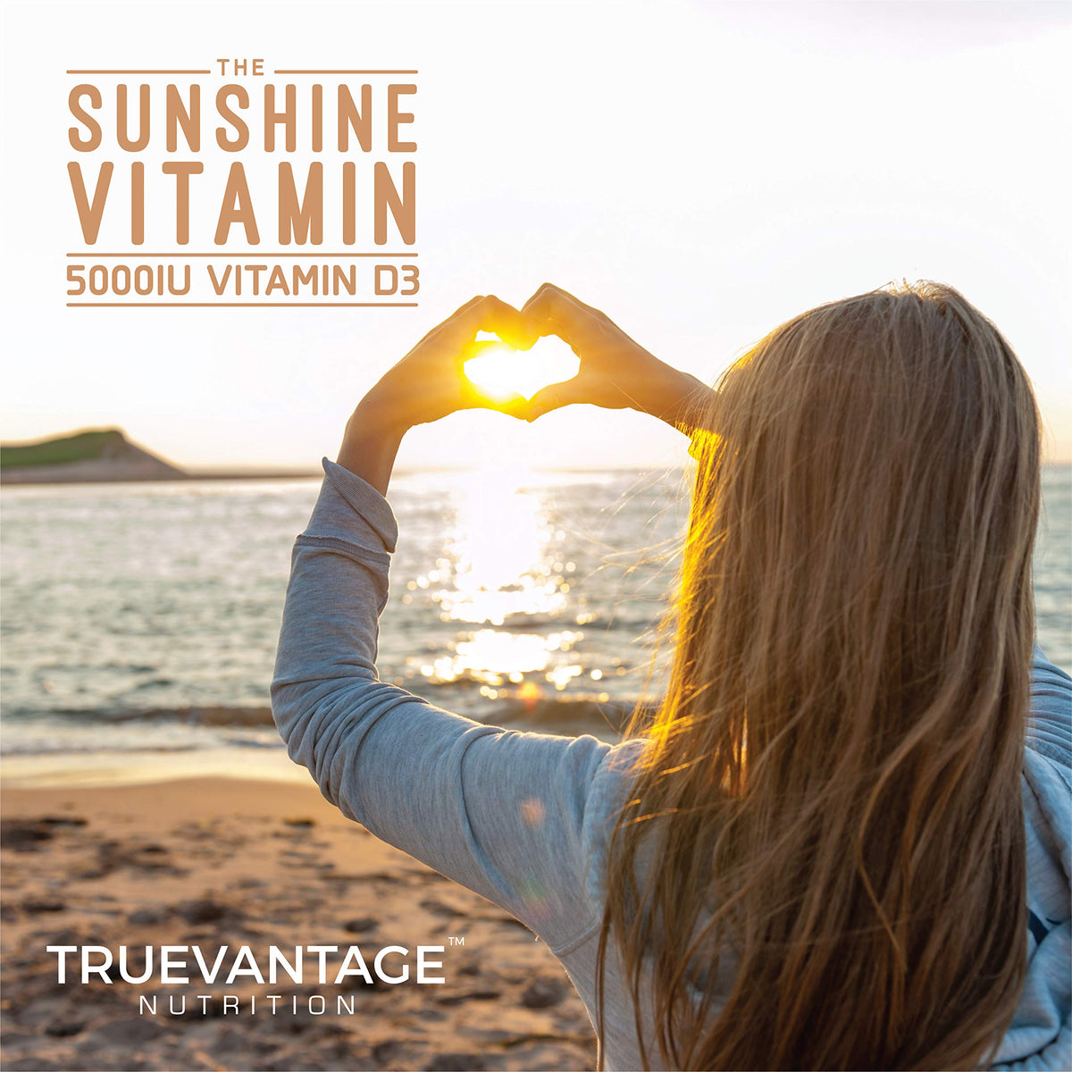 Truevantage Nutrition K2 MK-7 et D3 - ingrédients sur la boîte