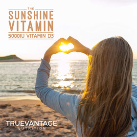 Truevantage Nutrition K2 MK-7 et D3 - ingrédients sur la boîte