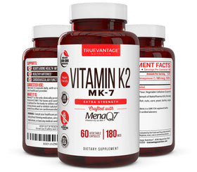 Truevantage Nutrition Vitamine K2 MK-7, arrière de l'emballage