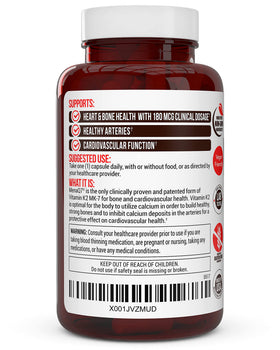 Truevantage Nutrition Vitamine K2 MK-7, mise en scène sur une table