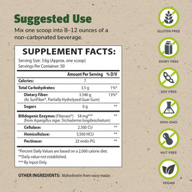 TruFiber Complément Alimentaire 180 g, vue arrière