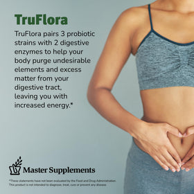 TruFlora Capsules ouvertes montrant le contenu