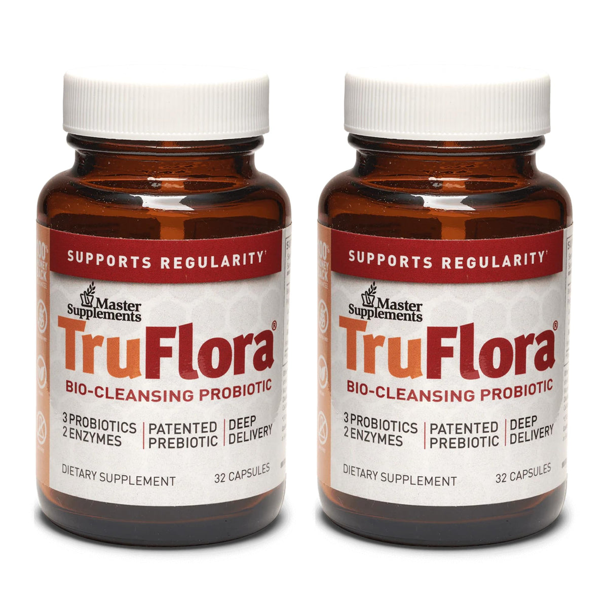 TruFlora Complément Alimentaire 32 Capsules - Pack de 2