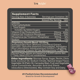 TruHeight Gummies de Croissance 365g en gros plan