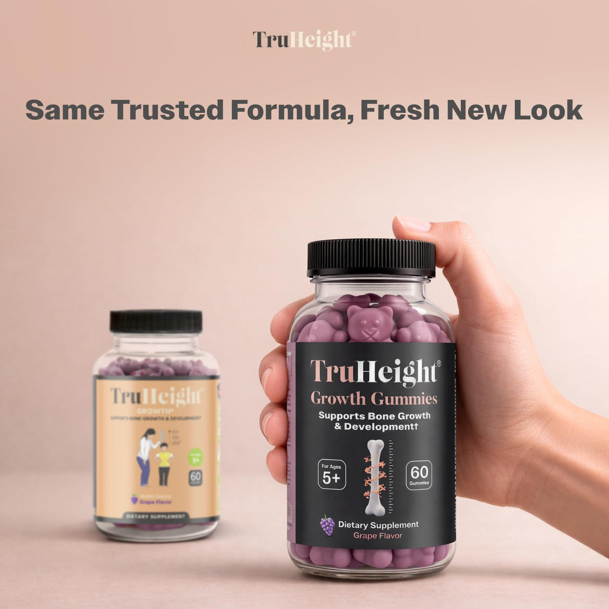 TruHeight Gummies de Croissance Raisin - présentation des gummies