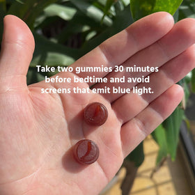 TruHeight Gummies de Sommeil, gros plan sur les gummies
