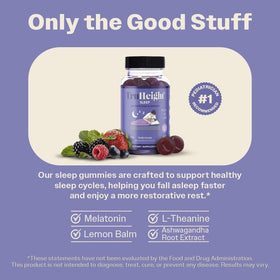 TruHeight Gummy Sommeil gummies sur une table
