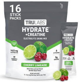 TRULABS Hydrate + Creatine sachets avec saveur cerise limeade