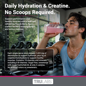 TRULABS Hydrate sticks dans un sac de sport