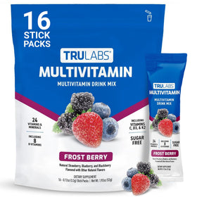 TRULABS Mélange de Multivitamines Saveur Baies Glacées, sachets de 16