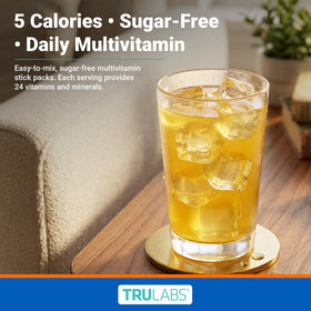 TRULABS Mélange de Multivitamines Saveur Island Sun stick dans un environnement de gym