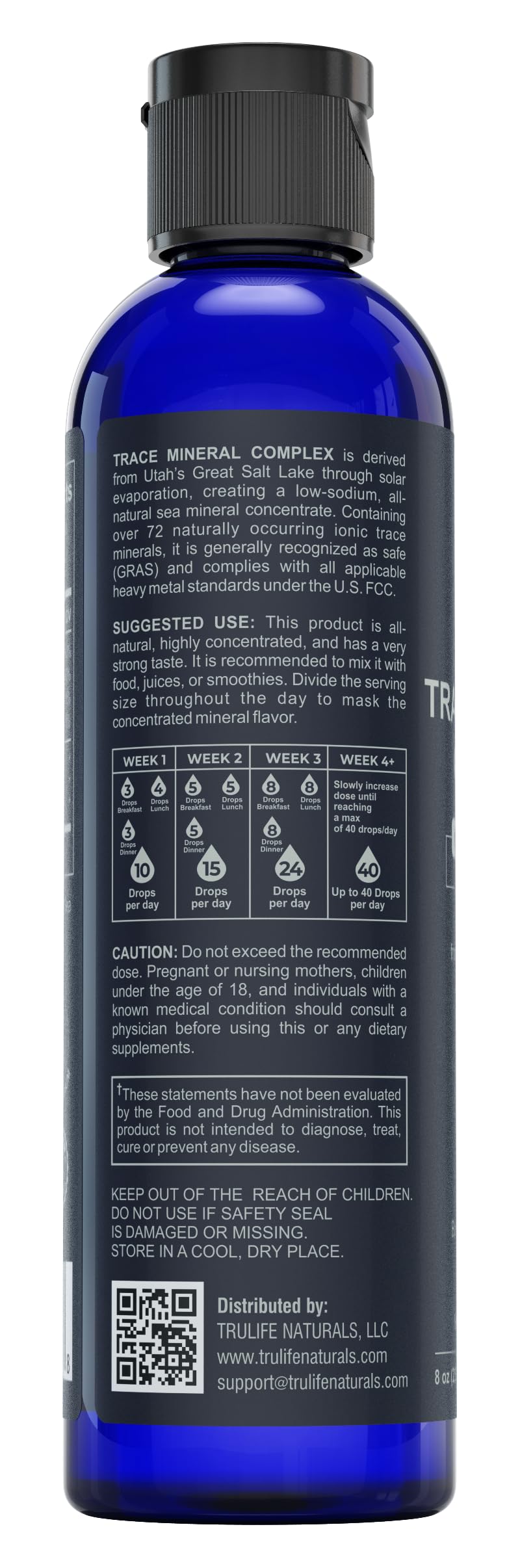 TRULIFE NATURALS Complexe de Minéraux Trace 372g avec doseur