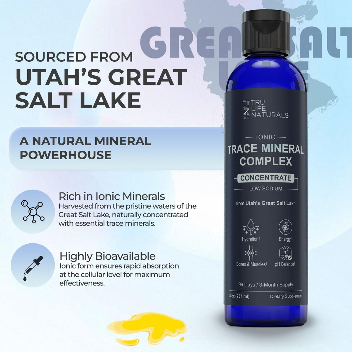 TRULIFE NATURALS Complexe de Minéraux Trace 372g dans une cuisine