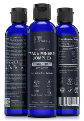 TRULIFE NATURALS Complexe de Minéraux Trace 372g étiquette