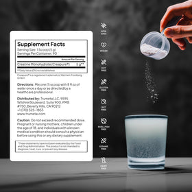TRUMETA Créatine Monohydrate Pure Creapure® 522g vue arrière
