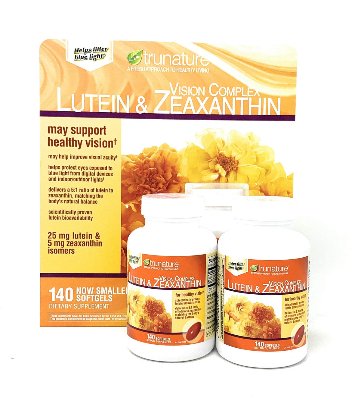TruNature Complex Lutein and Zeaxanthin 420 Softgels front view
