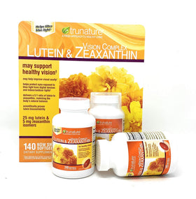 TruNature Complex Lutein and Zeaxanthin softgels close-up