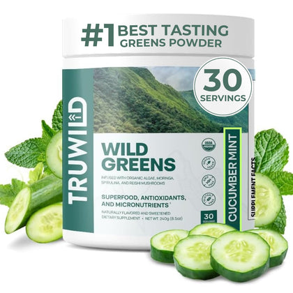 TruWild Poudre de Concombre Superfood 299g vue de face