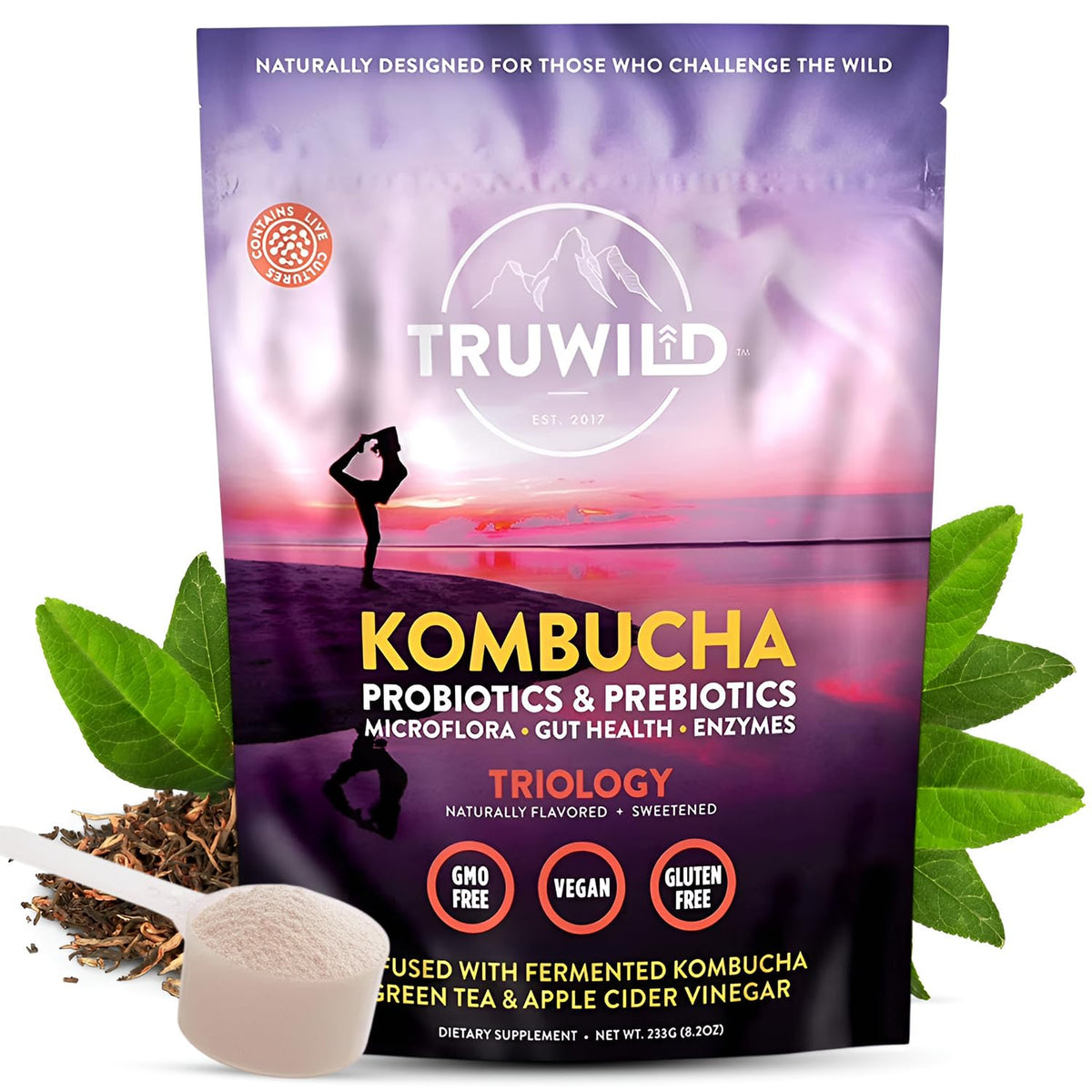 TruWild Poudre de Kombucha Naturelle sachet avant