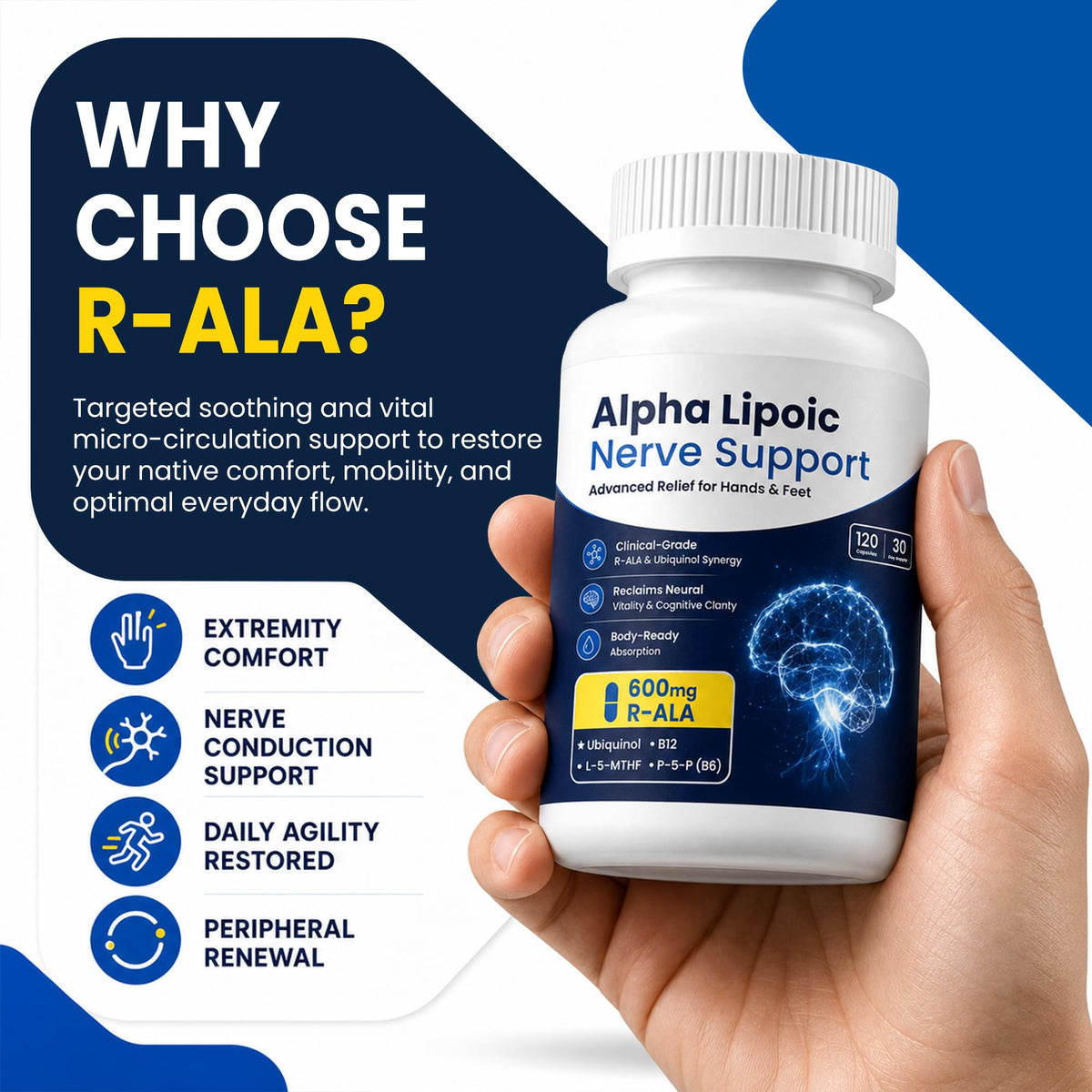 TTTea Acide Alpha-Lipoïque 600mg gélules, vue de côté