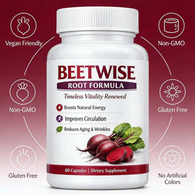 Tufonra Complément Alimentaire Racine de Betterave Bio 60 gélules sur fond blanc