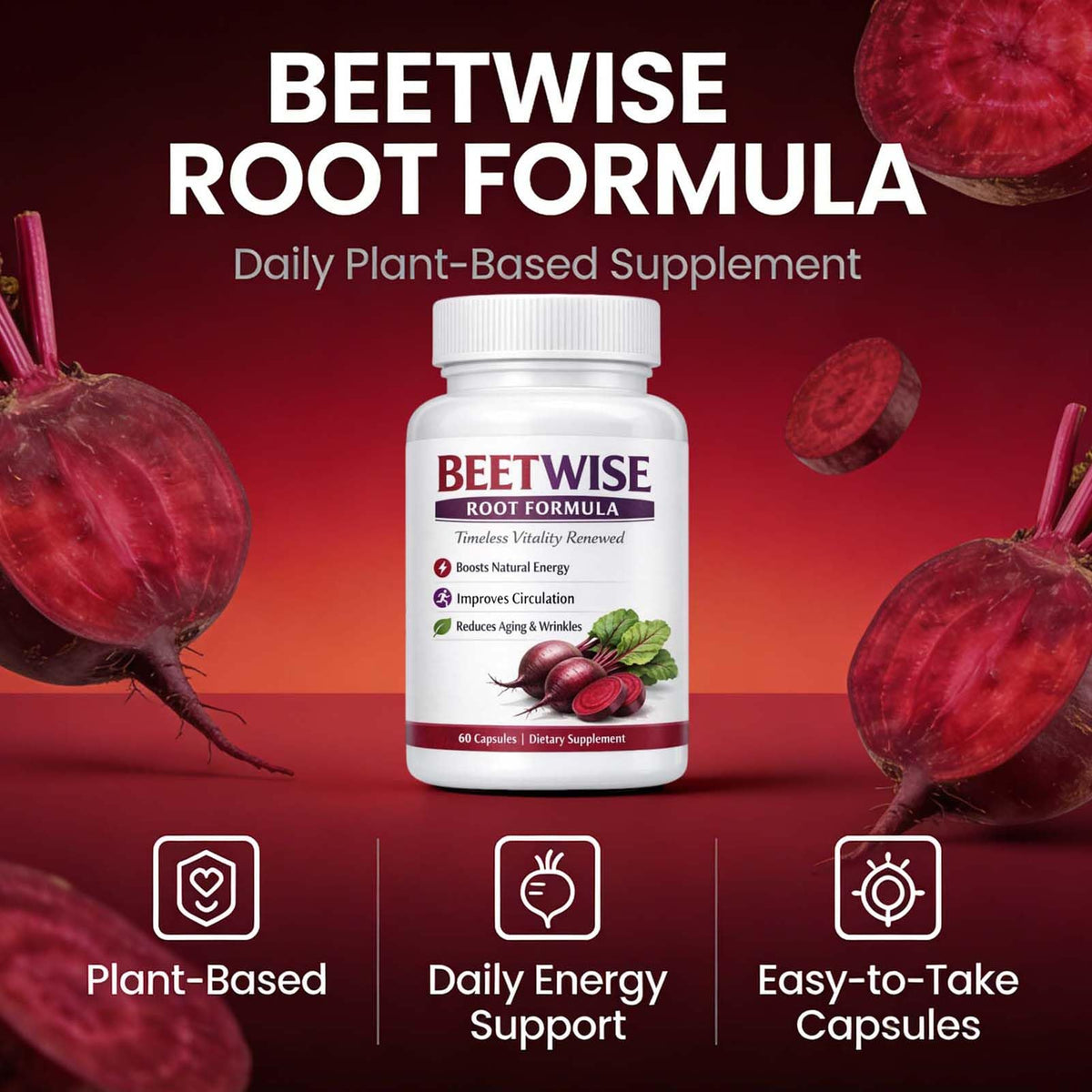 Tufonra Complément Alimentaire Racine de Betterave Bio 60 gélules vue arrière
