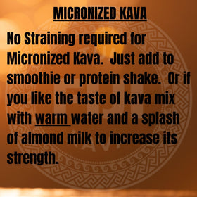 TUI KAVA Kava Micronisé 250g - ingrédients sur l'emballage