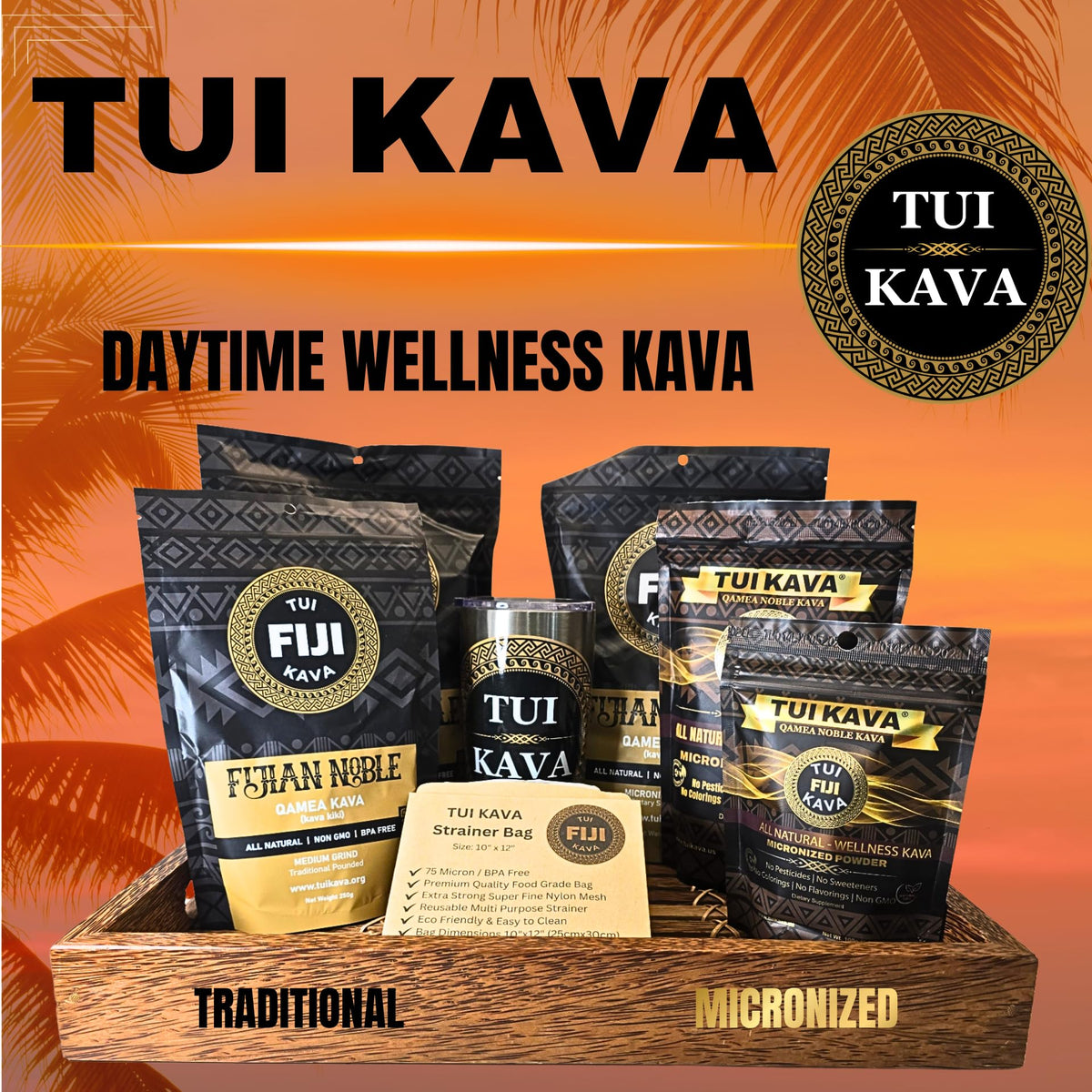 TUI KAVA Kava Micronisé 250g - vue de côté
