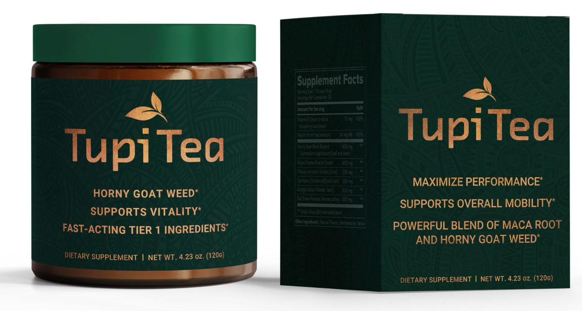 Tupi Tea Poudre de Horny Goat Weed 177g - cuillère avec poudre