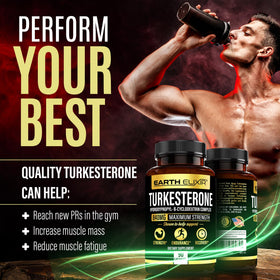 Turkesterone 840 mg Earth Elixir - Portion de poudre sur cuillère