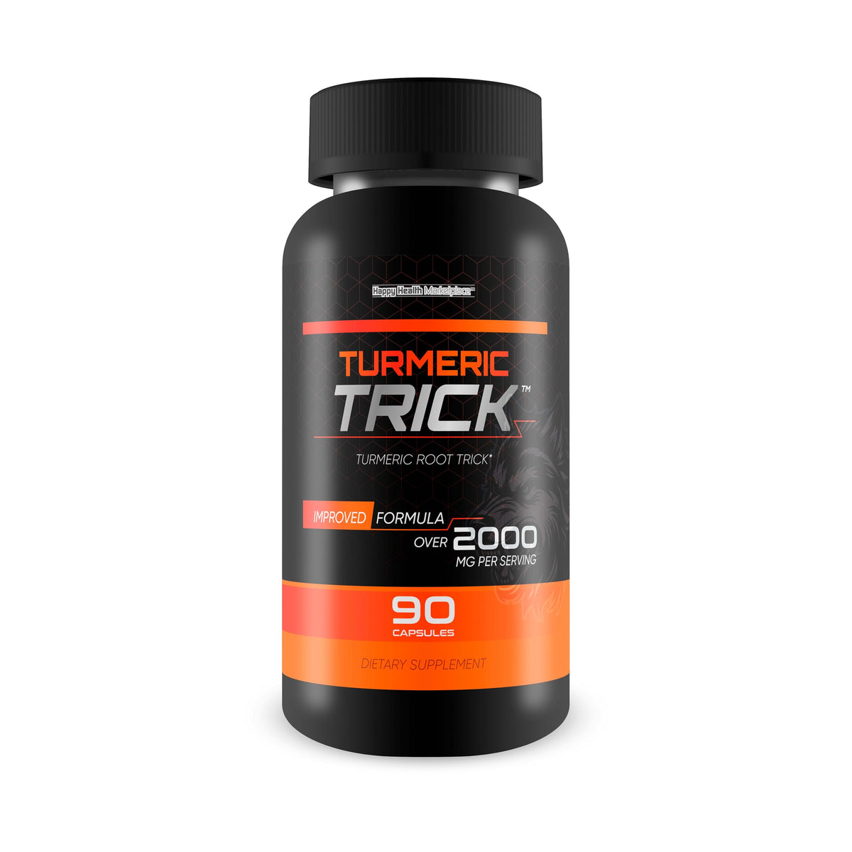Turmeric Trick complément alimentaire en capsules, vue de face
