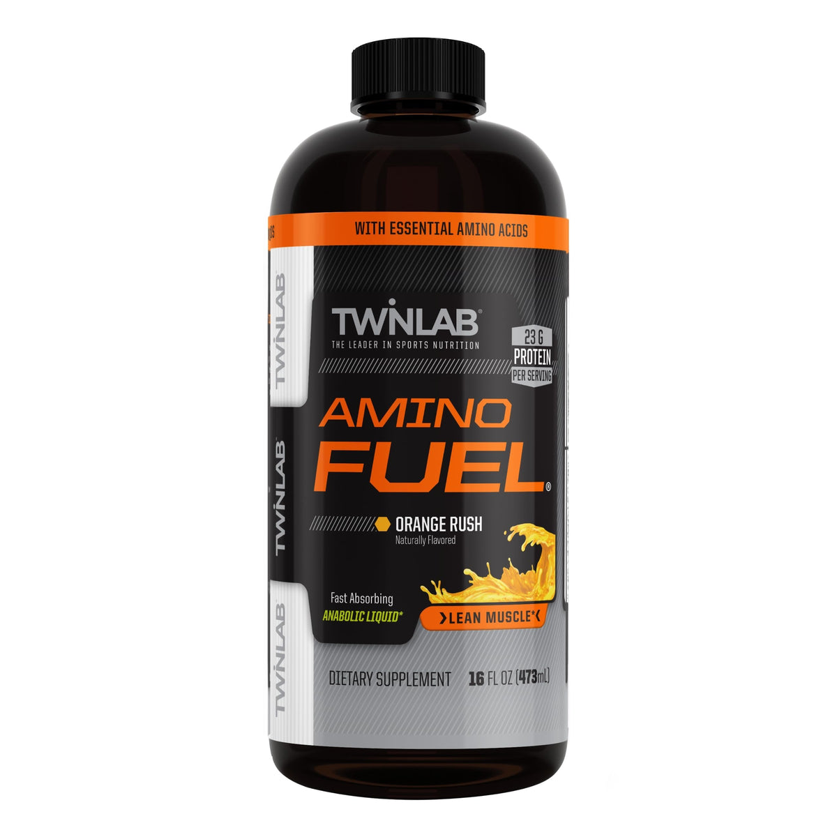 Twinlab Amino Fuel 16 fl oz Orange Rush vue avant