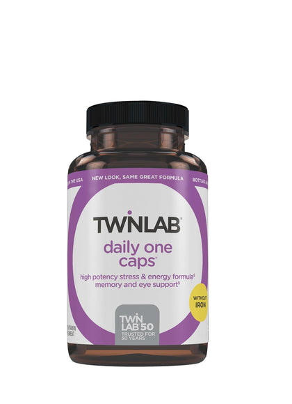 Twinlab Complément Multivitaminé 60 comprimés sans fer vue de face