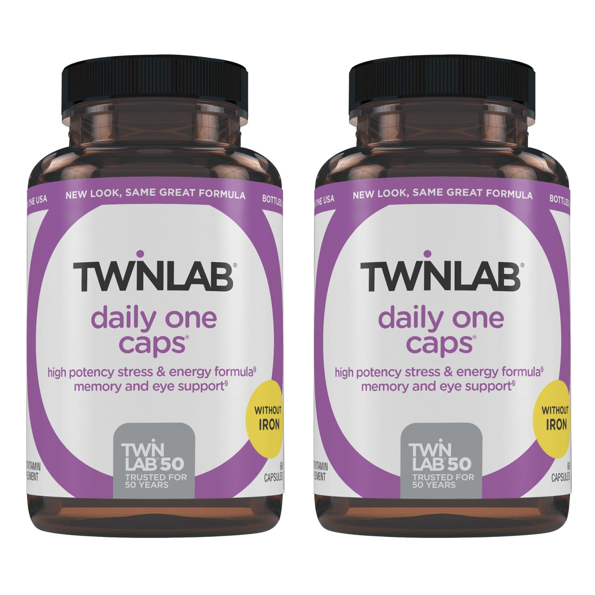 Twinlab Compléments Alimentaires Multivitamines 60 Capsules vue de face