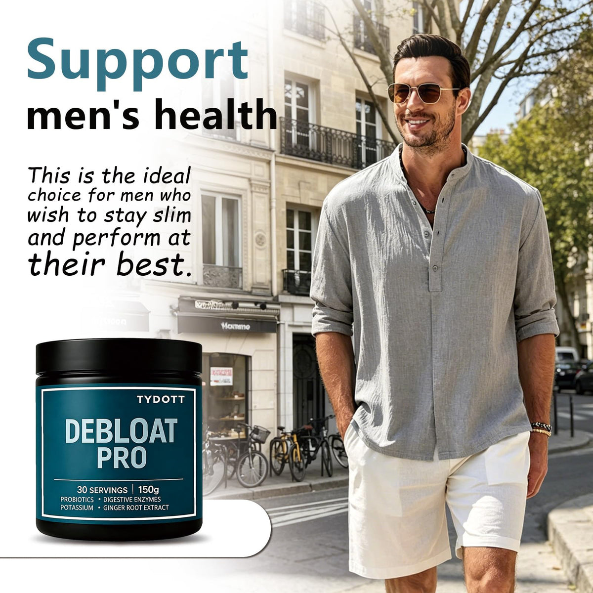TYDOTT Debloat Pro Poudre Probiotique 209g emballage