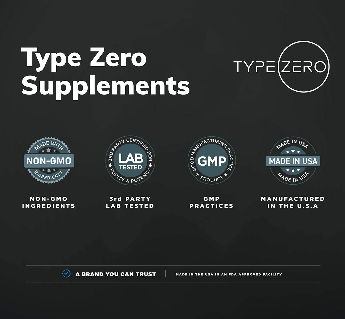 Type Zero Alpha GPC 600mg, capsules sur une surface blanche