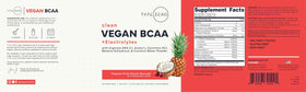 Type Zero BCAA Vegan 399g sur une table avec ingrédients naturels