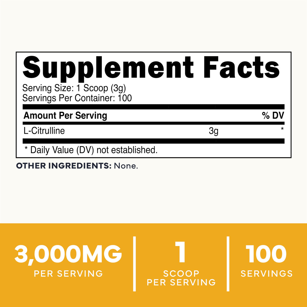 Type Zero Poudre de L-Citrulline 3000mg vue arrière