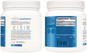 Type Zero Poudre de L-Glutamine 500g étiquette détaillée