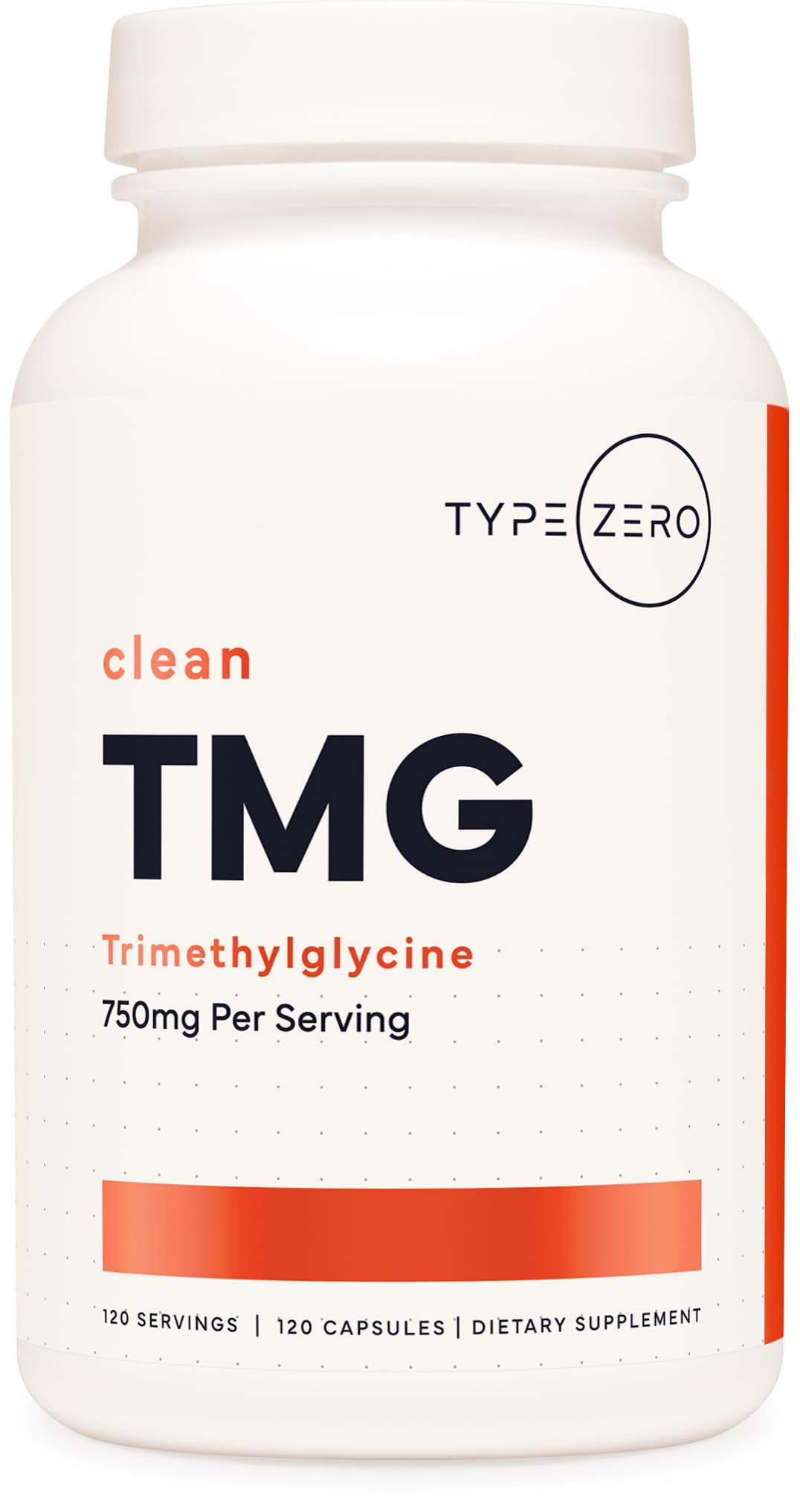 Type Zero TMG 750mg capsules front view