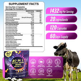 Tzaxyan Pure Complément Alimentaire, tableau des valeurs nutritionnelles