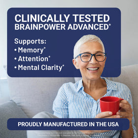 U.S.DOCTORS'CLINICAL BrainPower Advanced 60 capsules side view