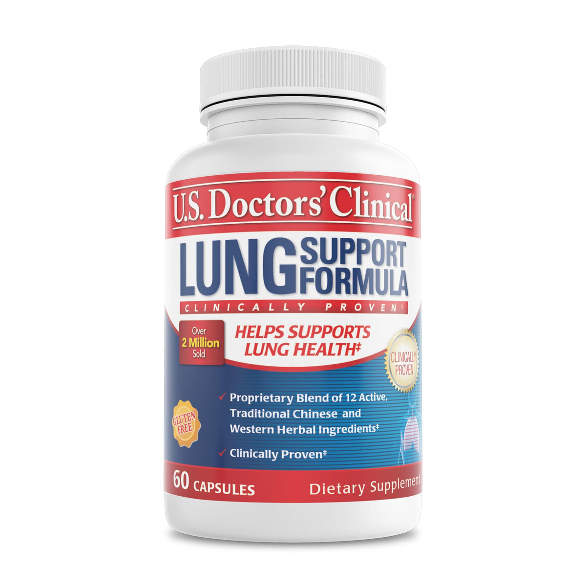 U.S.DOCTORS'CLINICAL Complément Alimentaire 60 Capsules vue avant