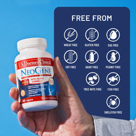 U.S.DOCTORS'CLINICAL NeoGene GH3 comprimés avec verre d'eau
