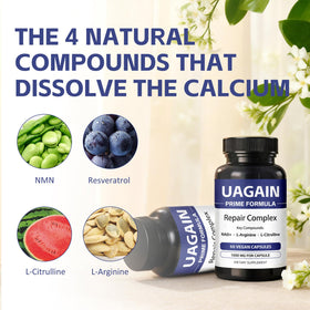 Uagain Capsules Réparatrices 60 capsules avec étiquette détaillée