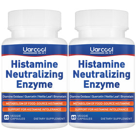 Uarcool Complément Alimentaire Enzymes DAO 60 gélules vue de face