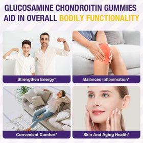 Uarkendos Gummies Glucosamine Chondroitin 3000MG côté de la boîte