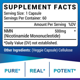 Ucessuyy Complément Alimentaire NMN 60 Capsules et verre d'eau
